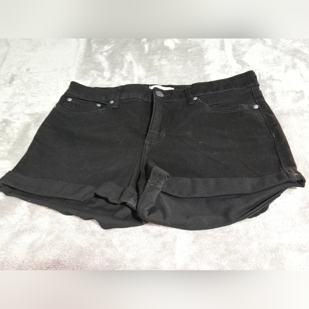 LC Lauren Conrad Black Jean Shorts SZ 14.